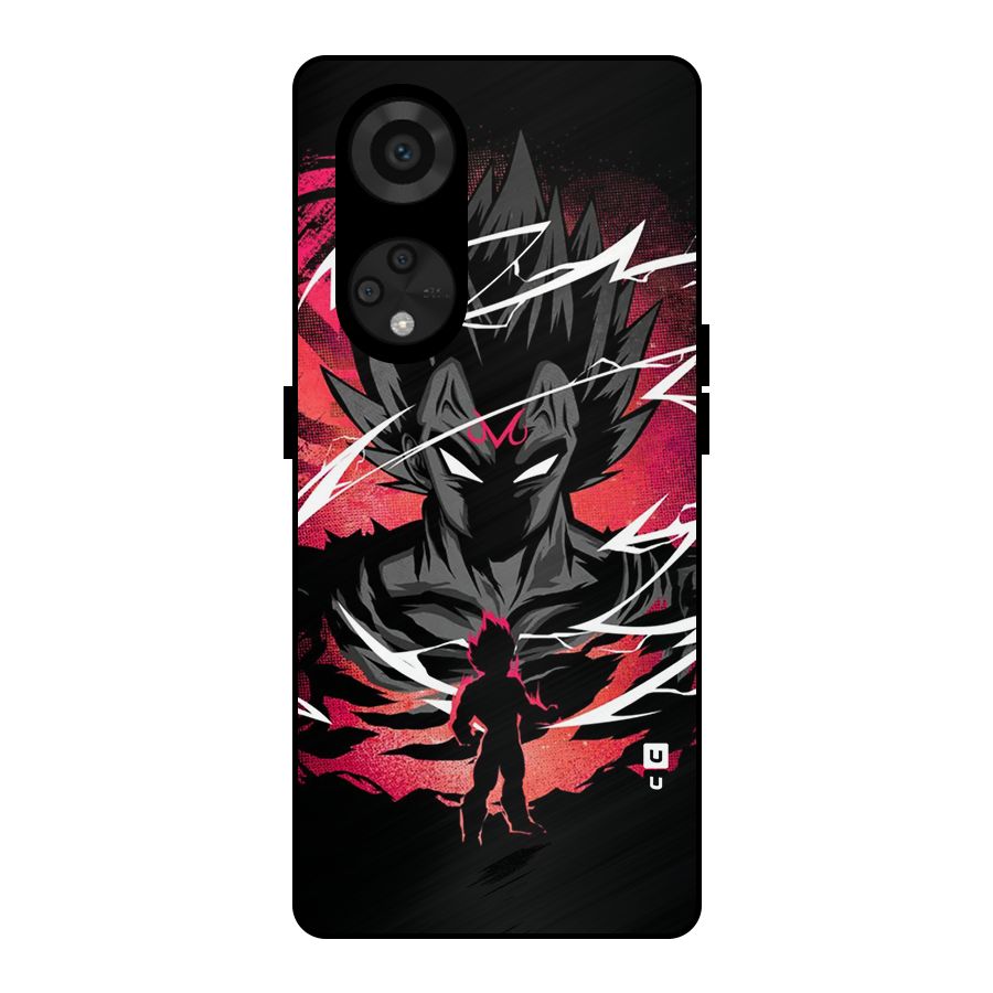 Cool Vegeta Metal Back Case for Reno8 T 5G
