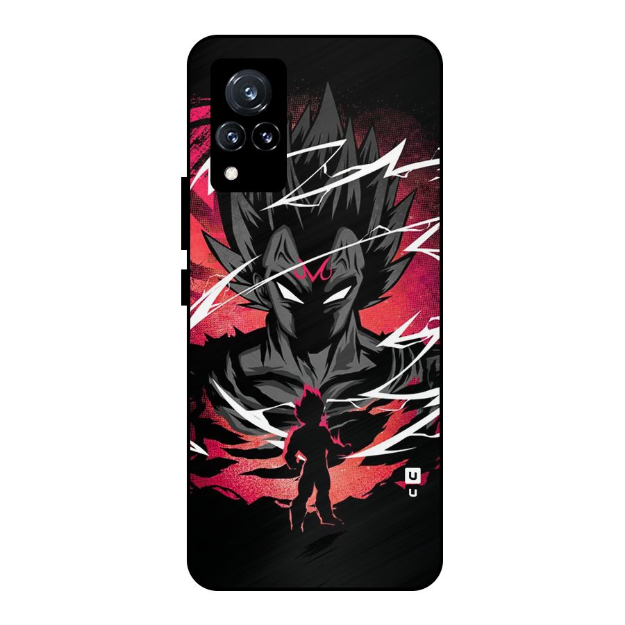 Cool Vegeta Metal Back Case for Vivo V21 5G