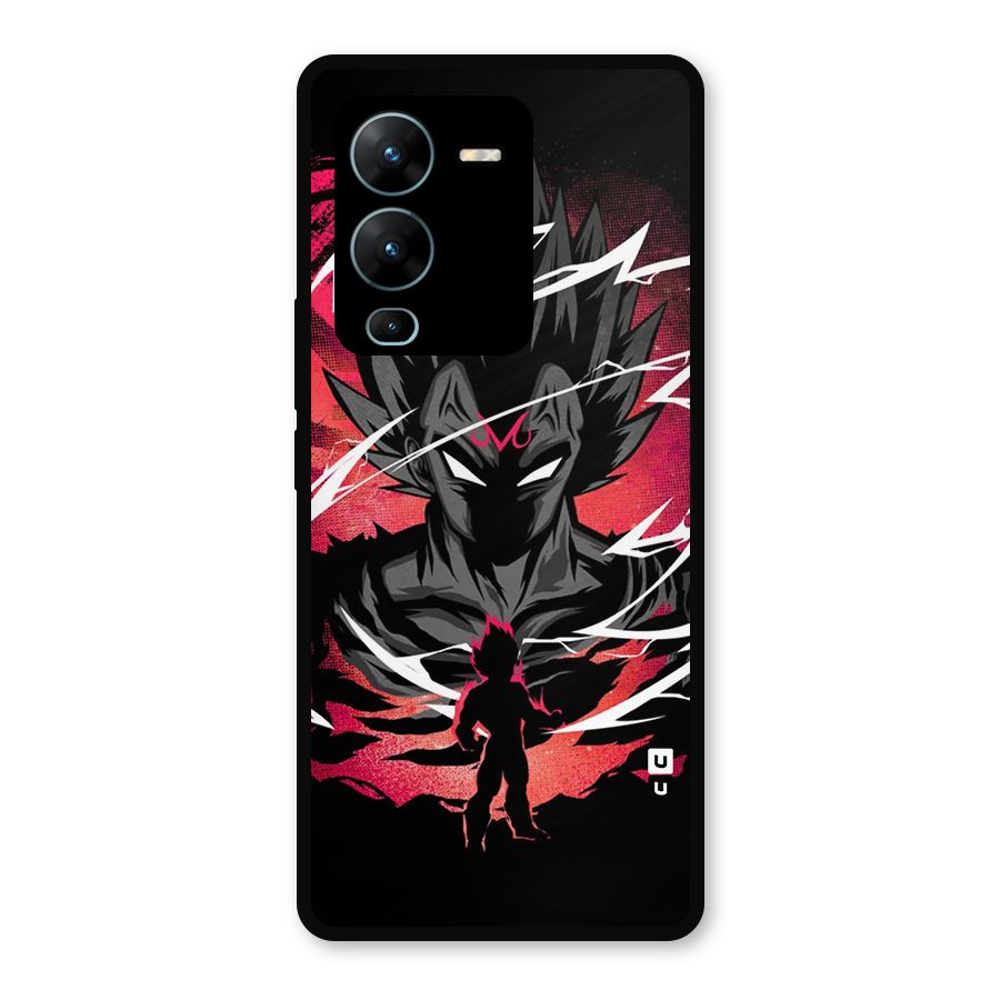 Cool Vegeta Metal Back Case for Vivo V25 Pro