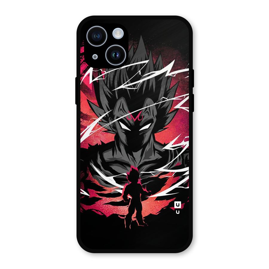 Cool Vegeta Metal Back Case for iPhone 14