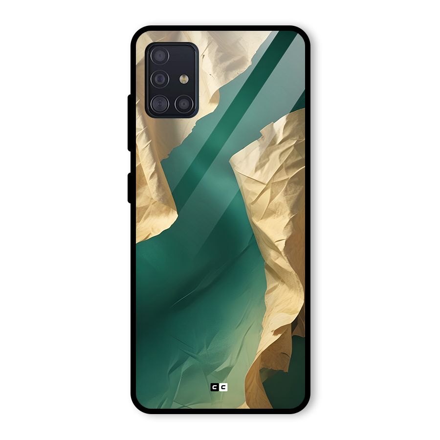 Cool Vintage Paper Glass Back Case for Galaxy A51