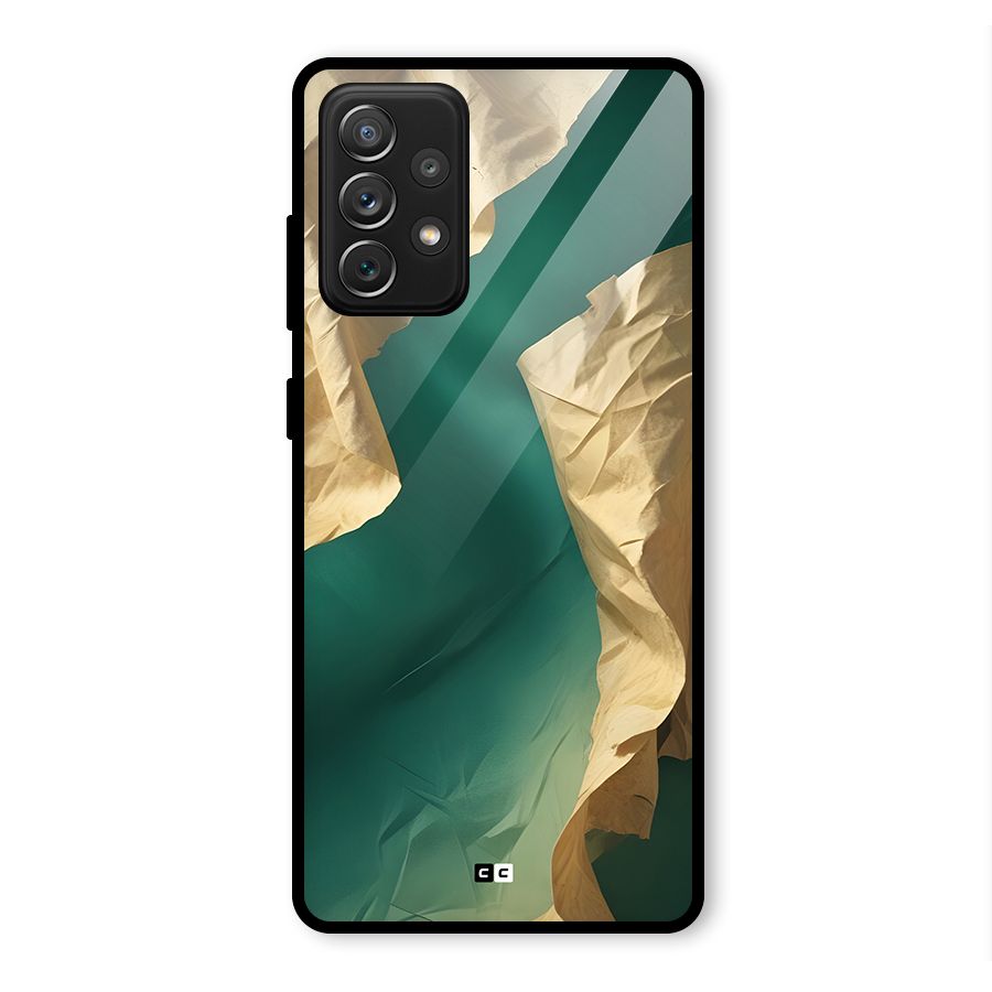 Cool Vintage Paper Glass Back Case for Galaxy A72