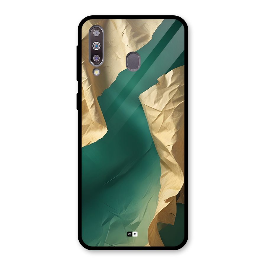 Cool Vintage Paper Glass Back Case for Galaxy M30