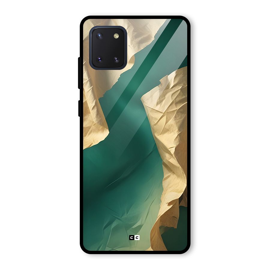 Cool Vintage Paper Glass Back Case for Galaxy Note 10 Lite