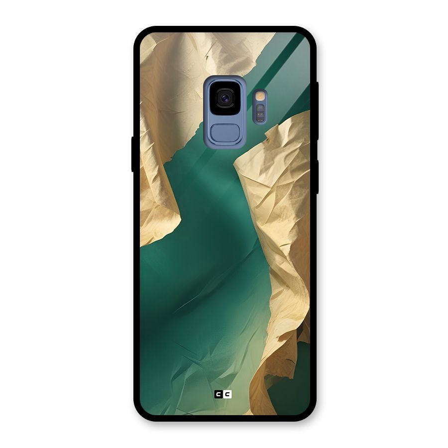 Cool Vintage Paper Glass Back Case for Galaxy S9