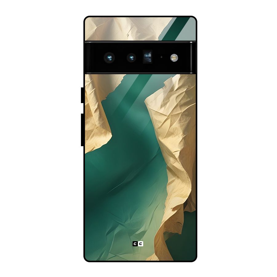Cool Vintage Paper Glass Back Case for Google Pixel 6 Pro