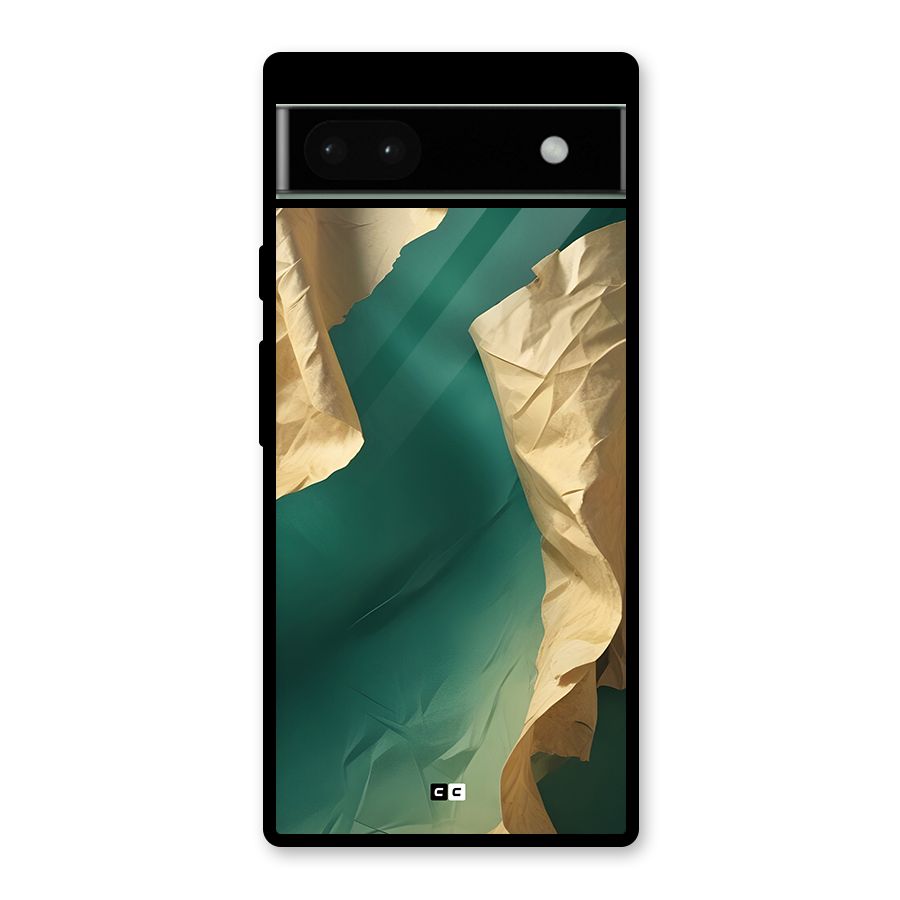 Cool Vintage Paper Glass Back Case for Google Pixel 6a