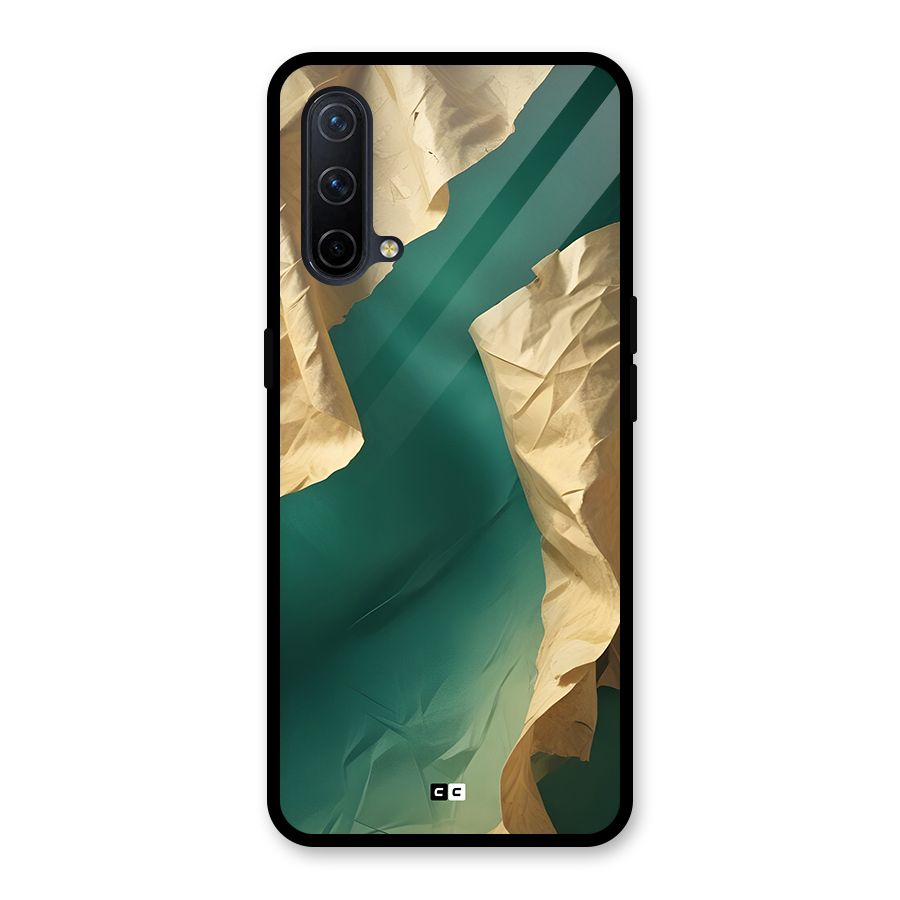 Cool Vintage Paper Glass Back Case for OnePlus Nord CE 5G
