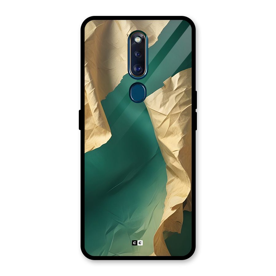 Cool Vintage Paper Glass Back Case for Oppo F11 Pro
