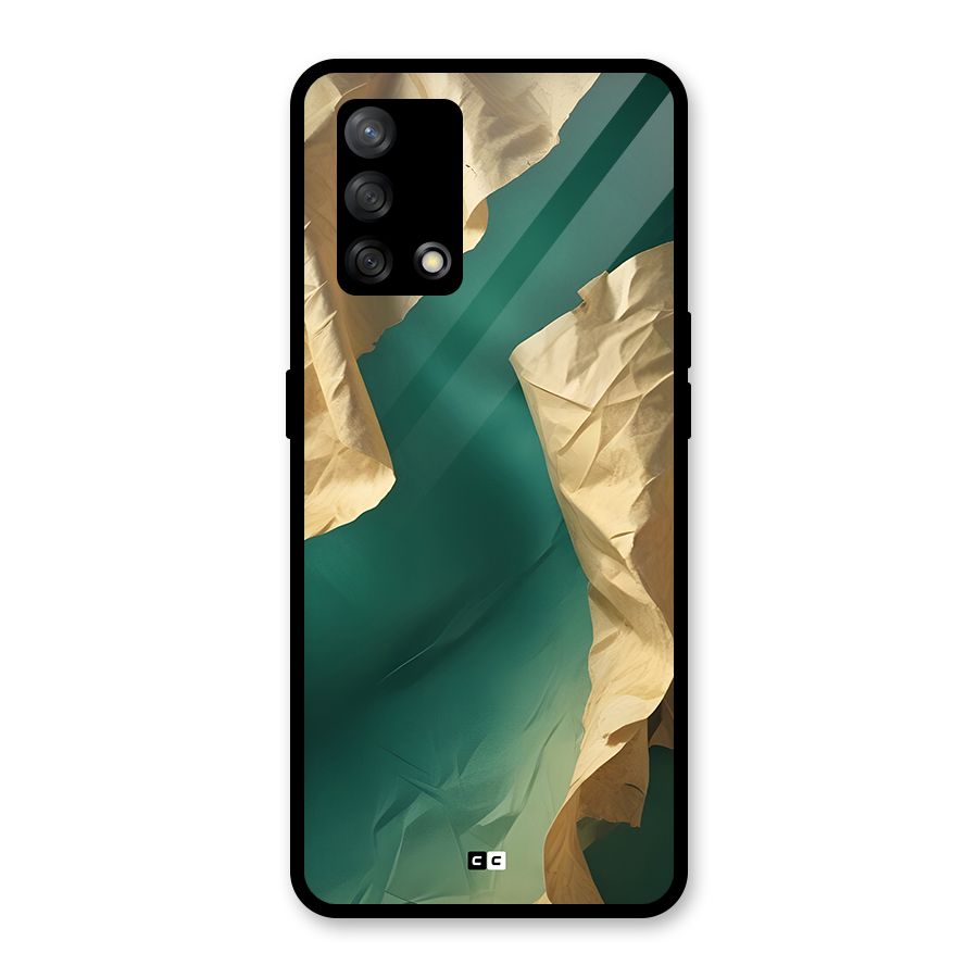 Cool Vintage Paper Glass Back Case for Oppo F19