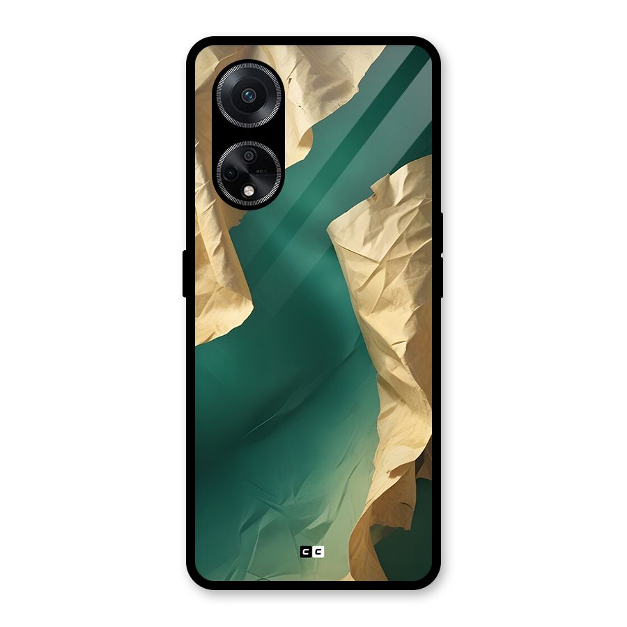 Cool Vintage Paper Glass Back Case for Oppo F23