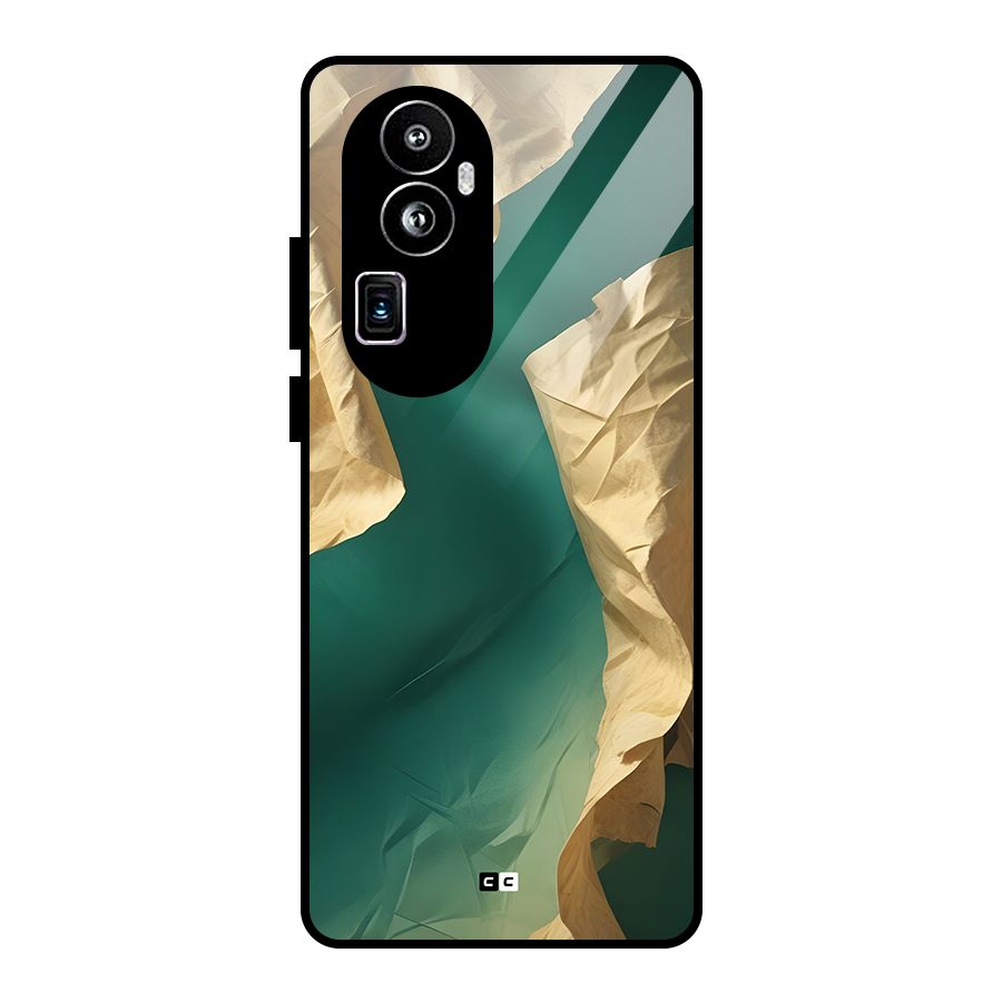 Cool Vintage Paper Glass Back Case for Oppo Reno10 Pro Plus