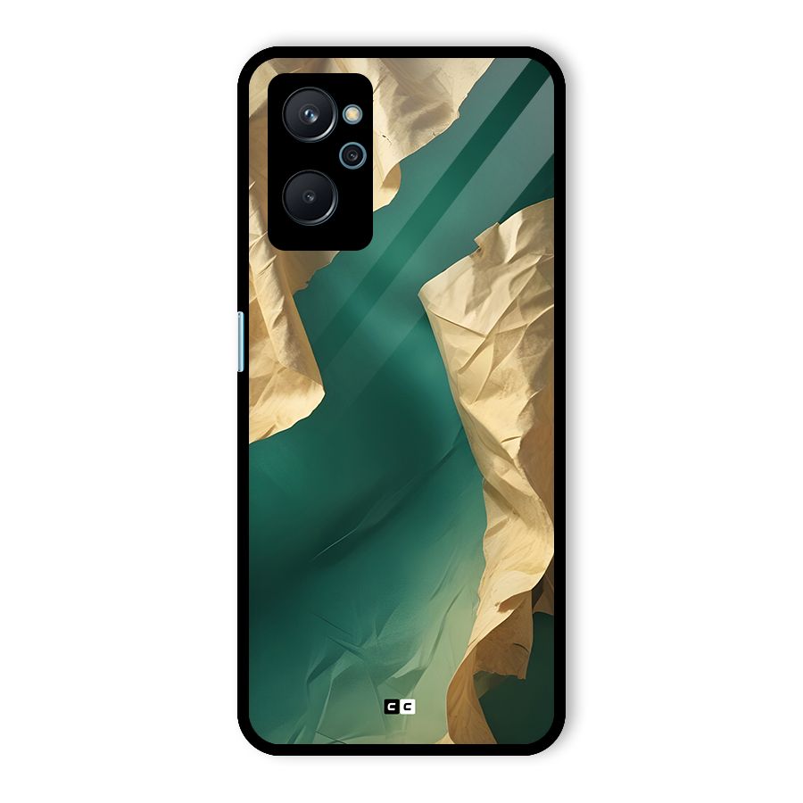 Cool Vintage Paper Glass Back Case for Realme 9i