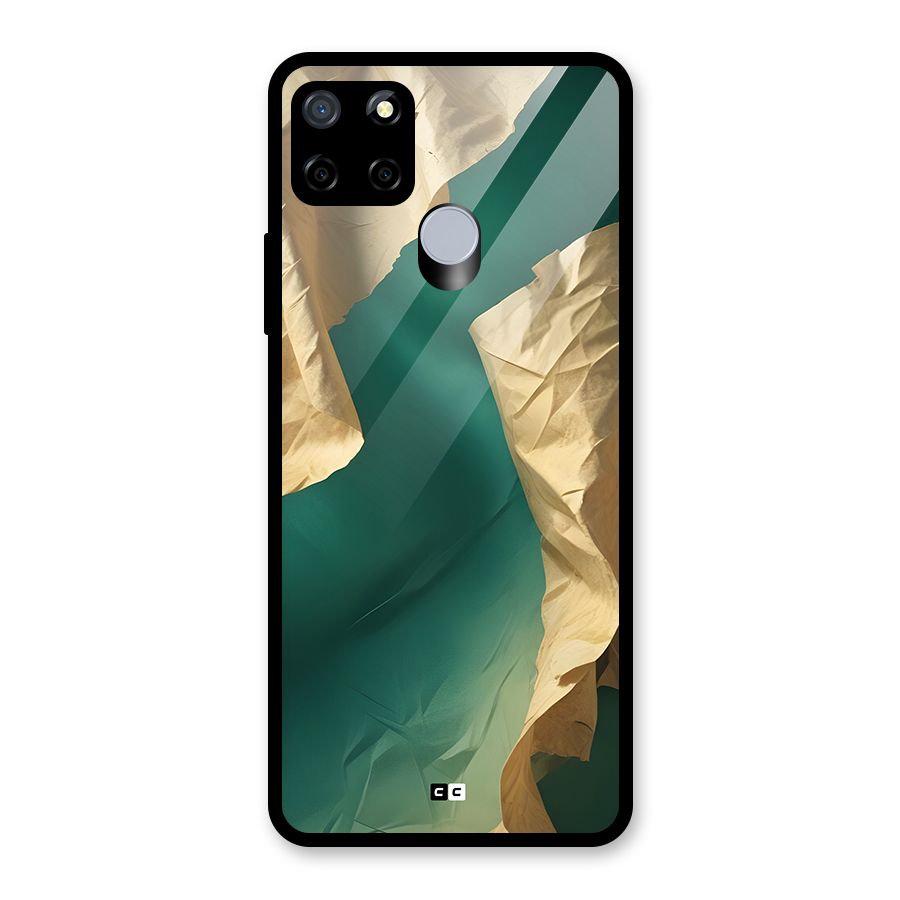 Cool Vintage Paper Glass Back Case for Realme C12