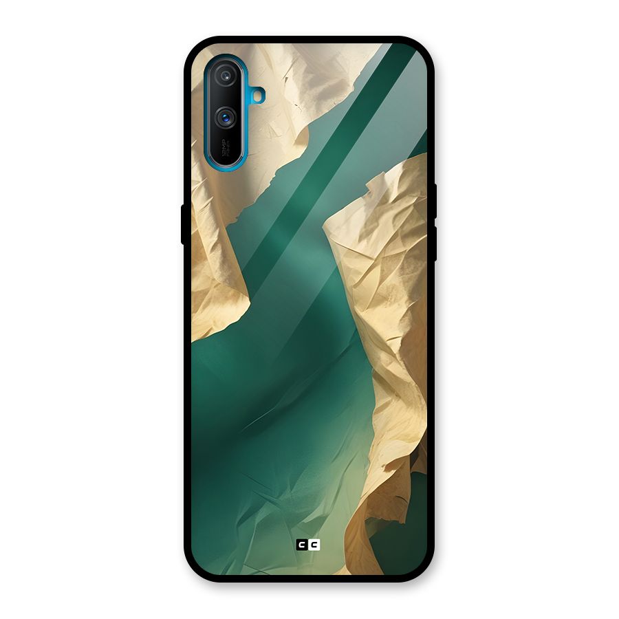 Cool Vintage Paper Glass Back Case for Realme C3
