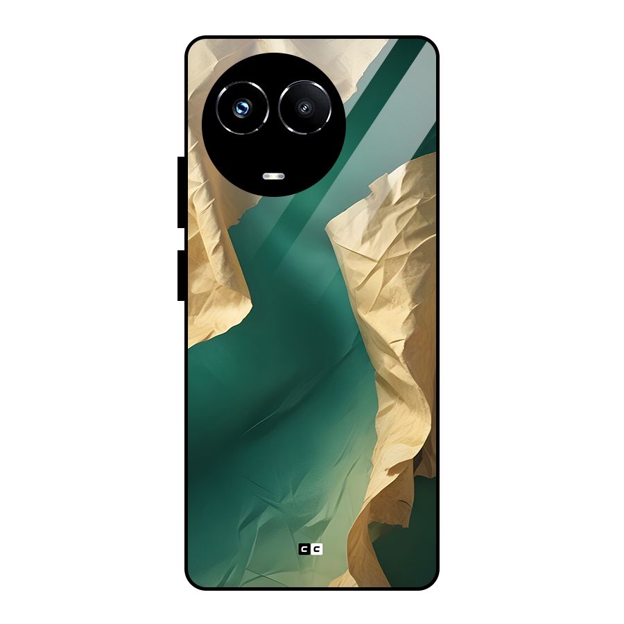 Cool Vintage Paper Glass Back Case for Realme Narzo 60X