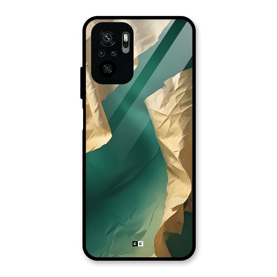 Cool Vintage Paper Glass Back Case for Redmi Note 10S