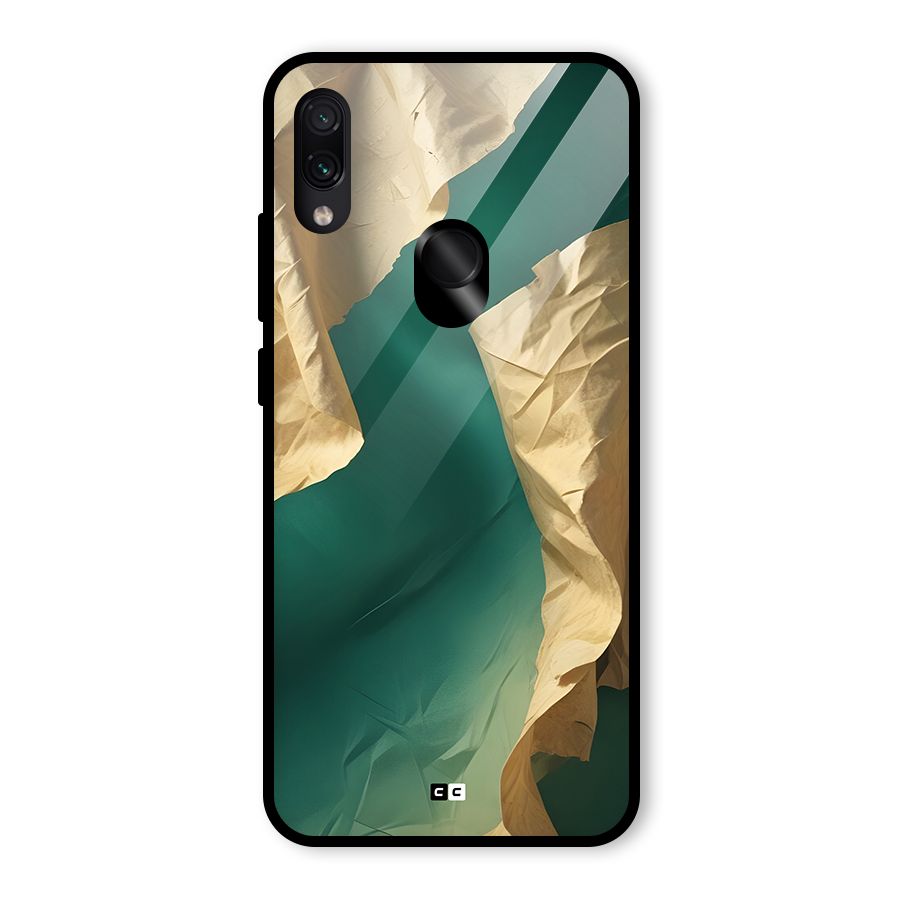 Cool Vintage Paper Glass Back Case for Redmi Note 7