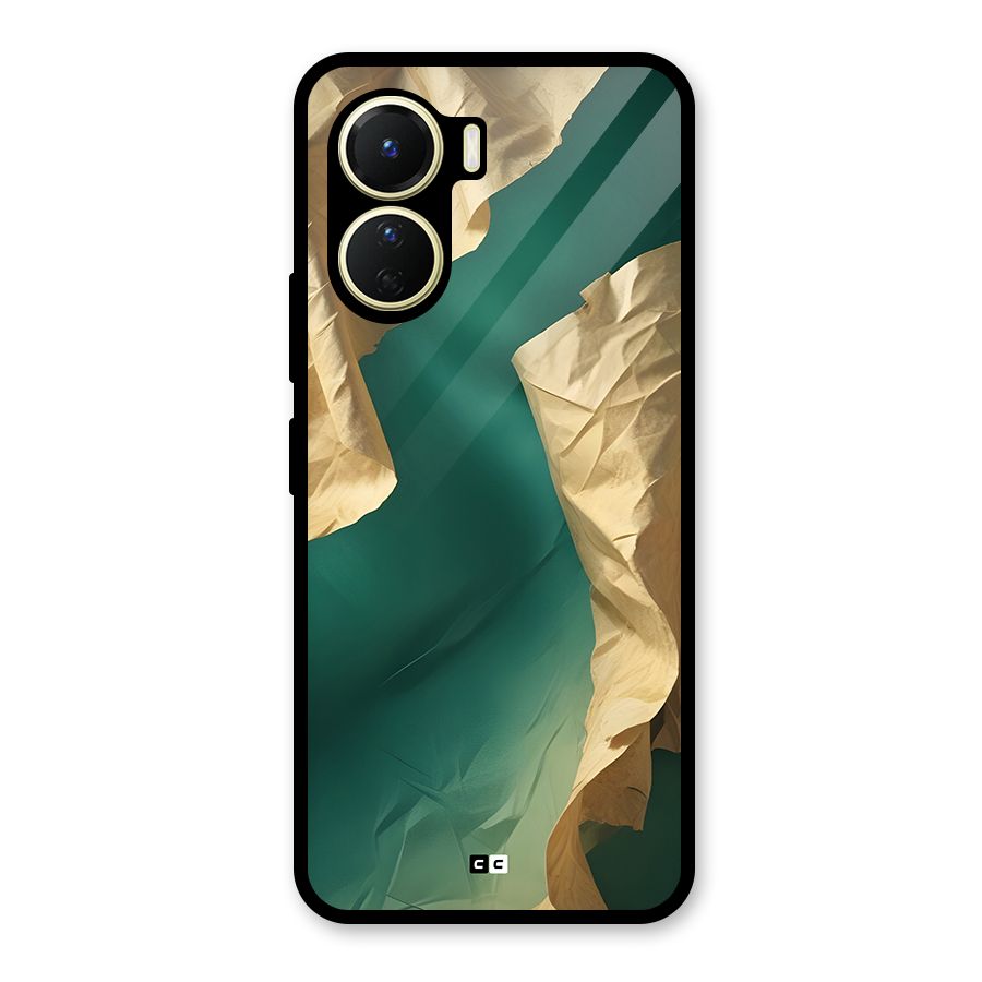 Cool Vintage Paper Glass Back Case for Vivo Y56
