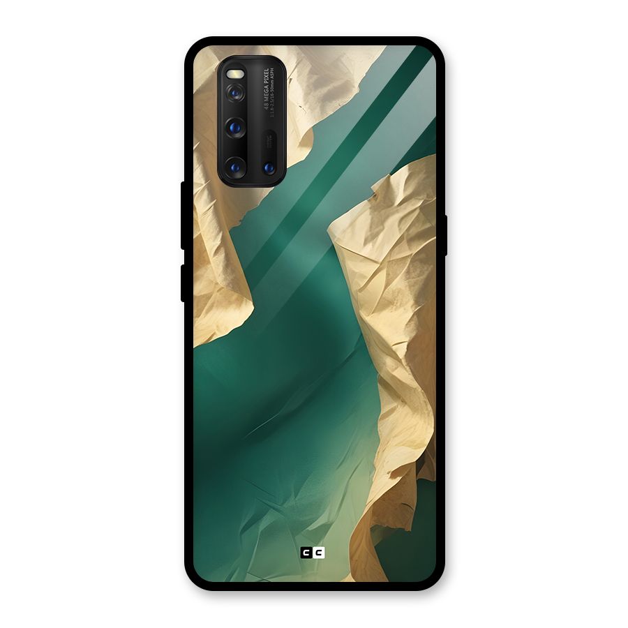 Cool Vintage Paper Glass Back Case for Vivo iQOO 3