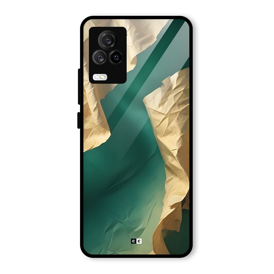 Cool Vintage Paper Glass Back Case for Vivo iQOO 7 Legend 5G
