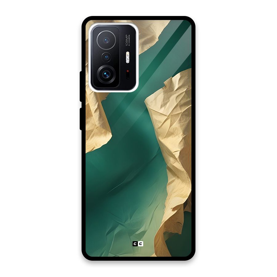 Cool Vintage Paper Glass Back Case for Xiaomi 11T Pro