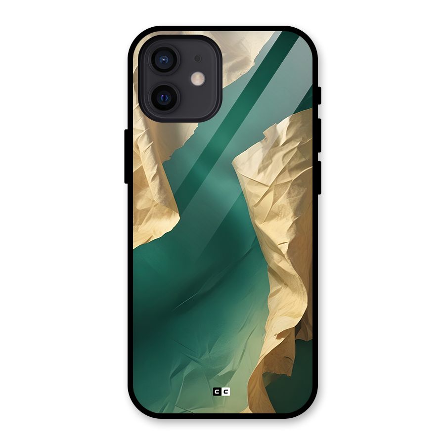 Cool Vintage Paper Glass Back Case for iPhone 12