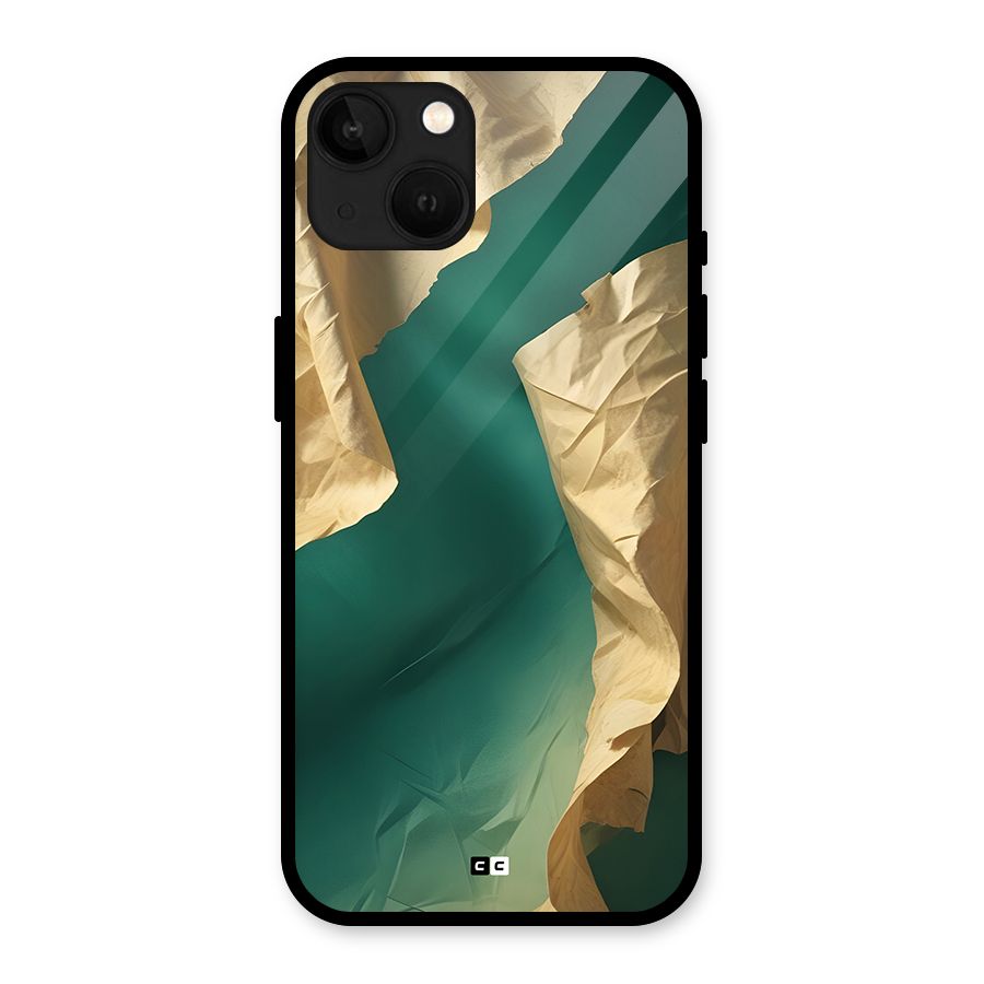 Cool Vintage Paper Glass Back Case for iPhone 13