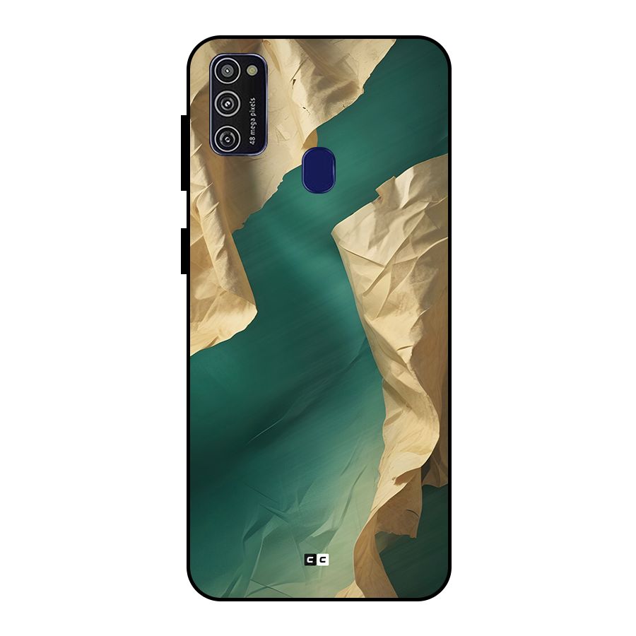 Cool Vintage Paper Metal Back Case for Galaxy M21