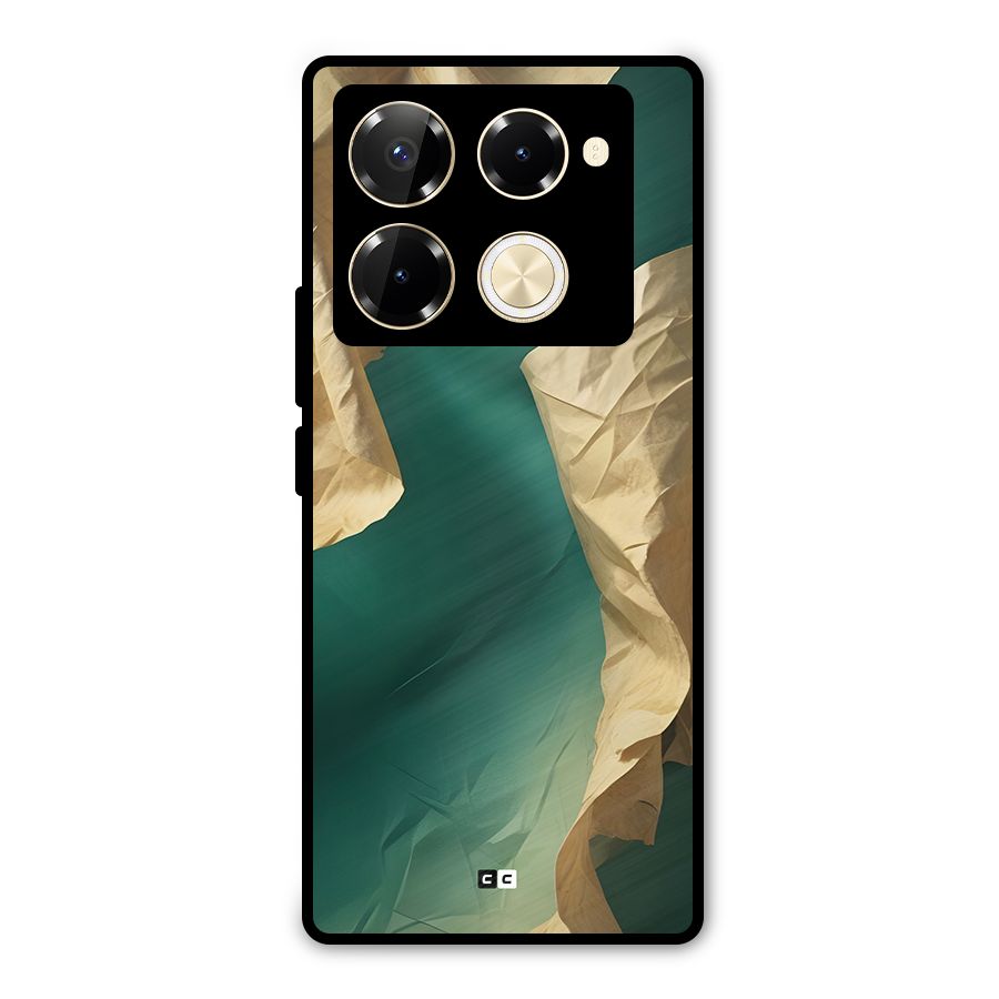 Cool Vintage Paper Metal Back Case for Infinix Note 40 Pro