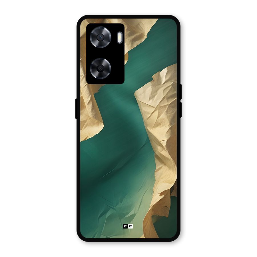 Cool Vintage Paper Metal Back Case for Oppo A77s