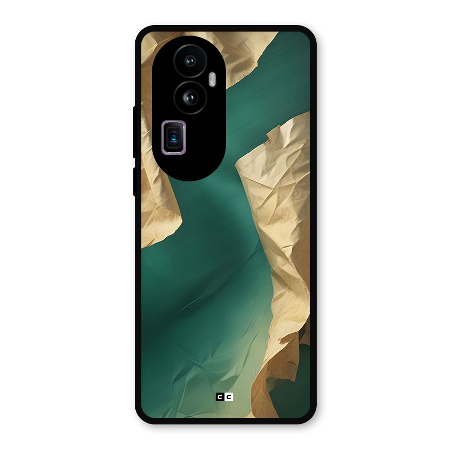 Cool Vintage Paper Metal Back Case for Oppo Reno10 Pro Plus
