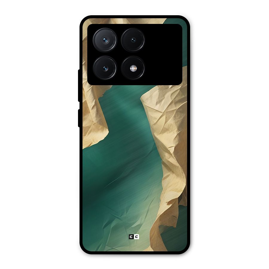 Cool Vintage Paper Metal Back Case for Poco X6 Pro