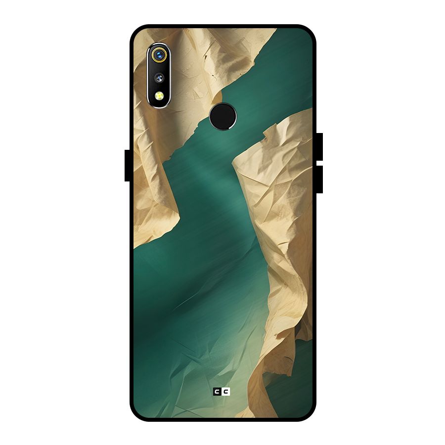 Cool Vintage Paper Metal Back Case for Realme 3i