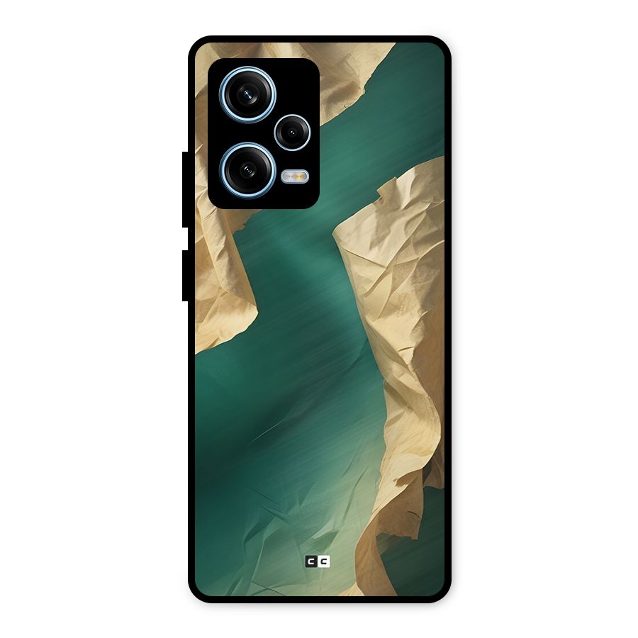 Cool Vintage Paper Metal Back Case for Redmi Note 12 Pro