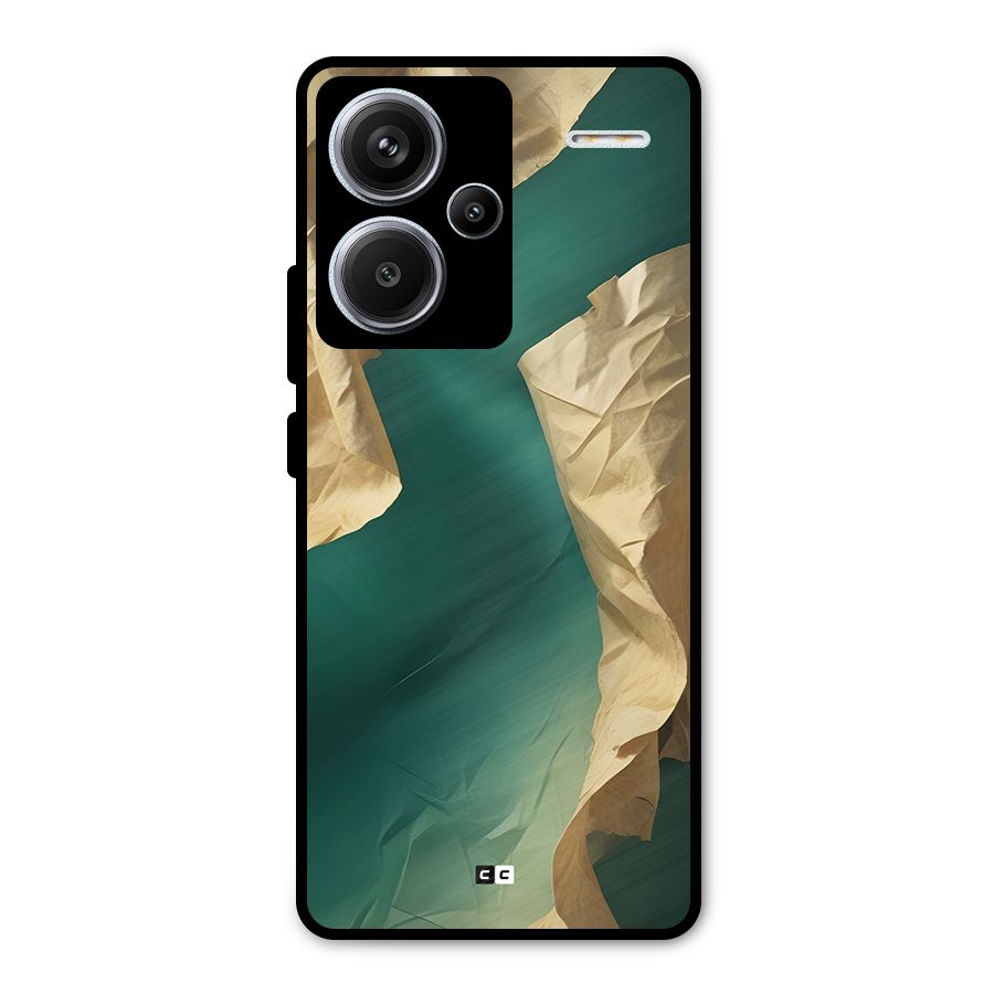 Cool Vintage Paper Metal Back Case for Redmi Note 13 Pro Plus