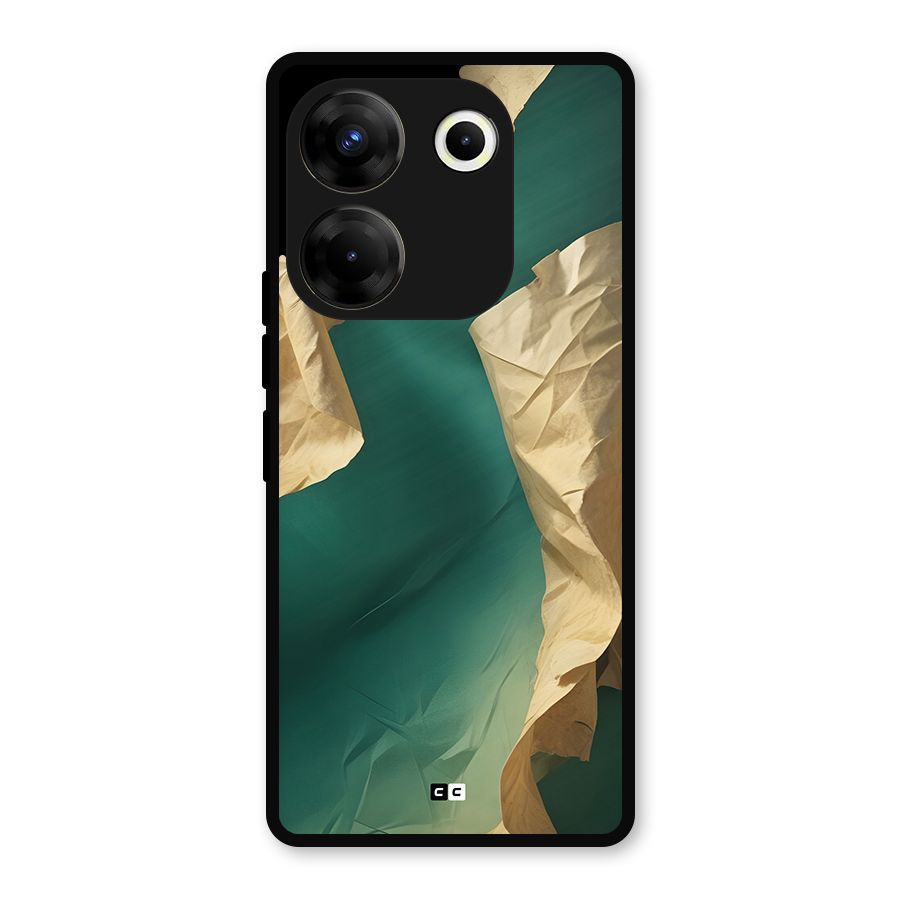Cool Vintage Paper Metal Back Case for Tecno Camon 20 Pro