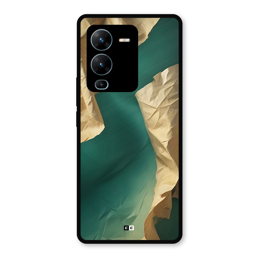Cool Vintage Paper Metal Back Case for Vivo V25 Pro