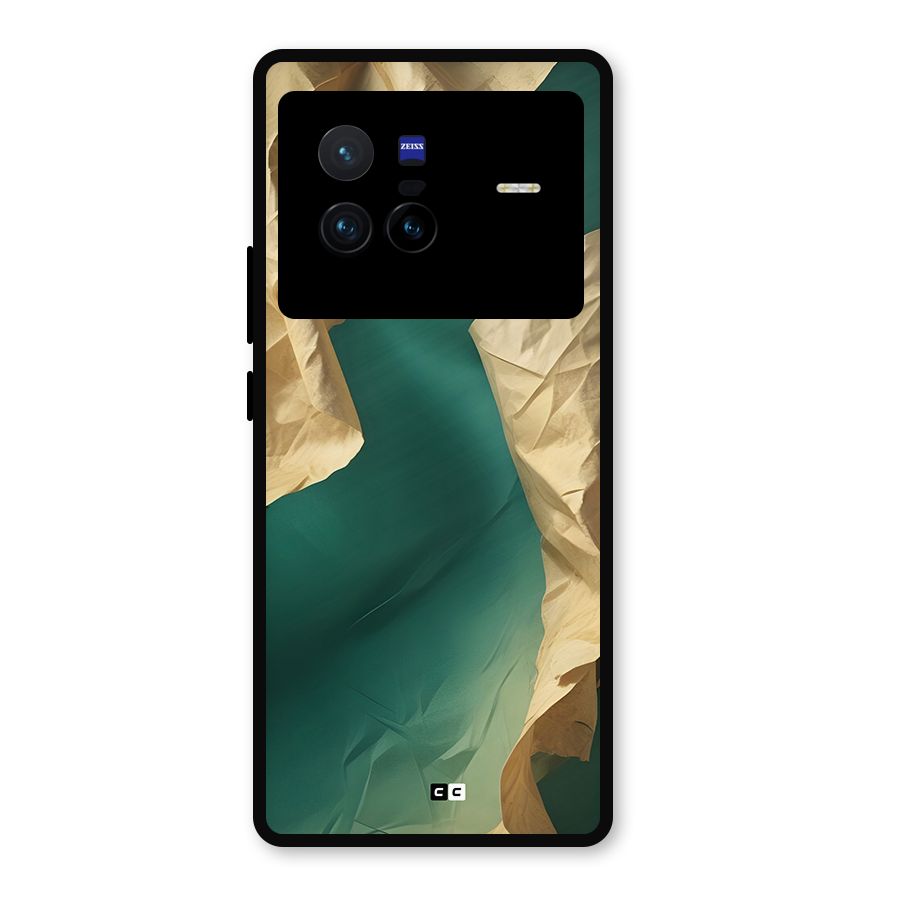 Cool Vintage Paper Metal Back Case for Vivo X80