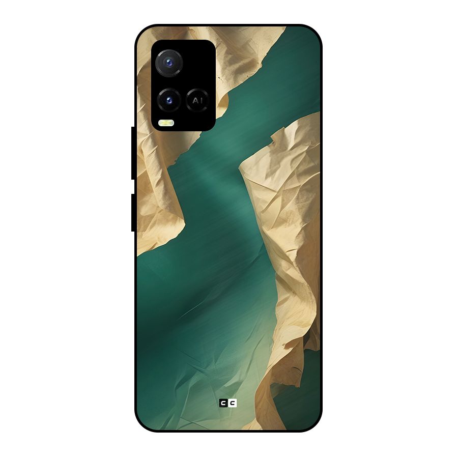 Cool Vintage Paper Metal Back Case for Vivo Y21
