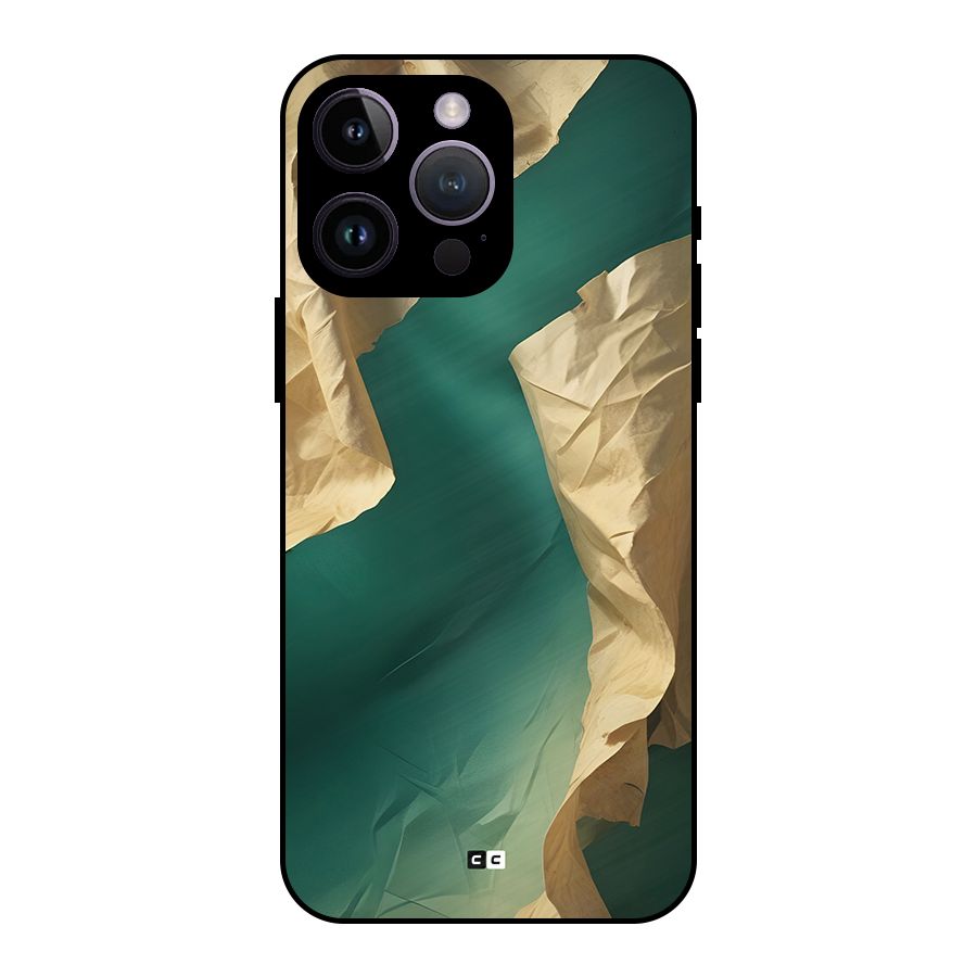 Cool Vintage Paper Metal Back Case for iPhone 14 Pro Max
