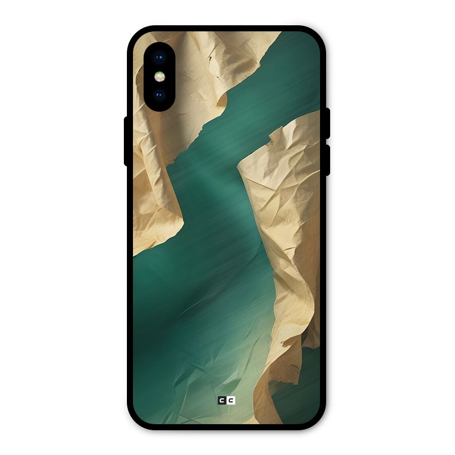 Cool Vintage Paper Metal Back Case for iPhone X