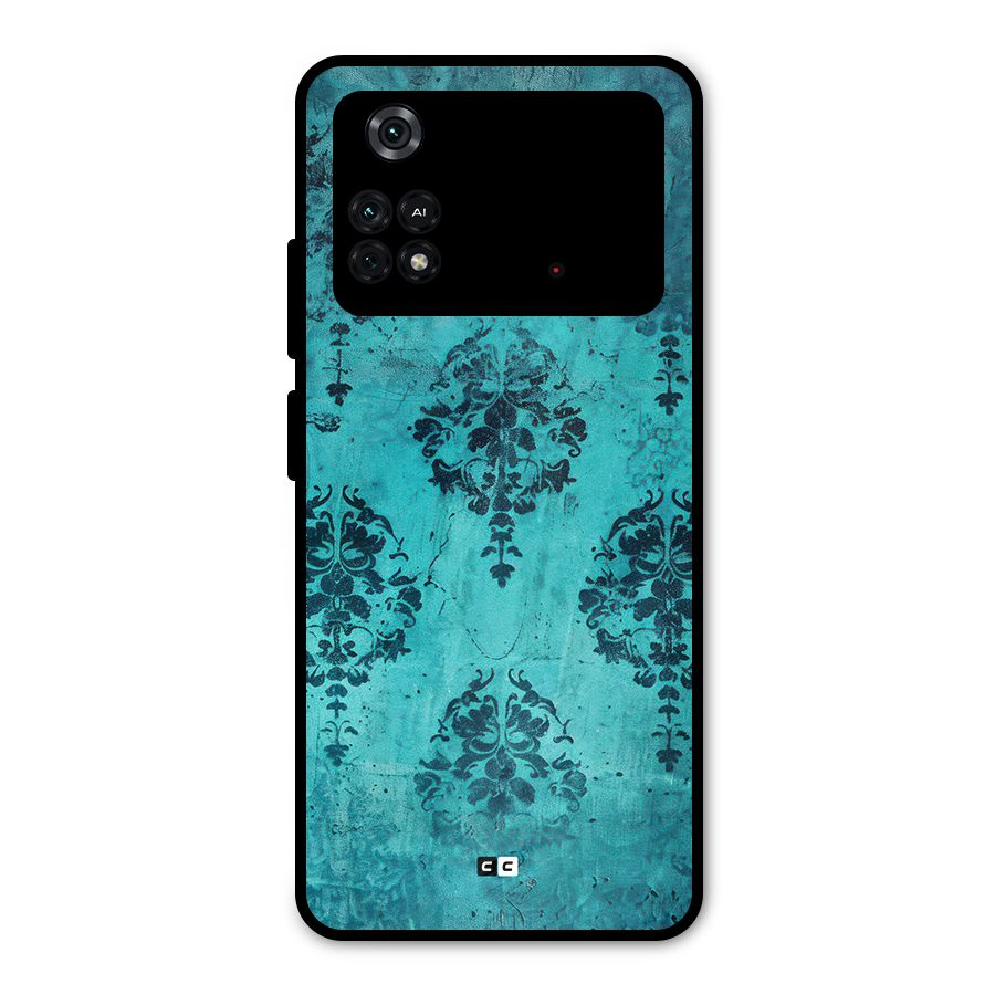 Cool Vintage Wall Metal Back Case for Poco M4 Pro 4G