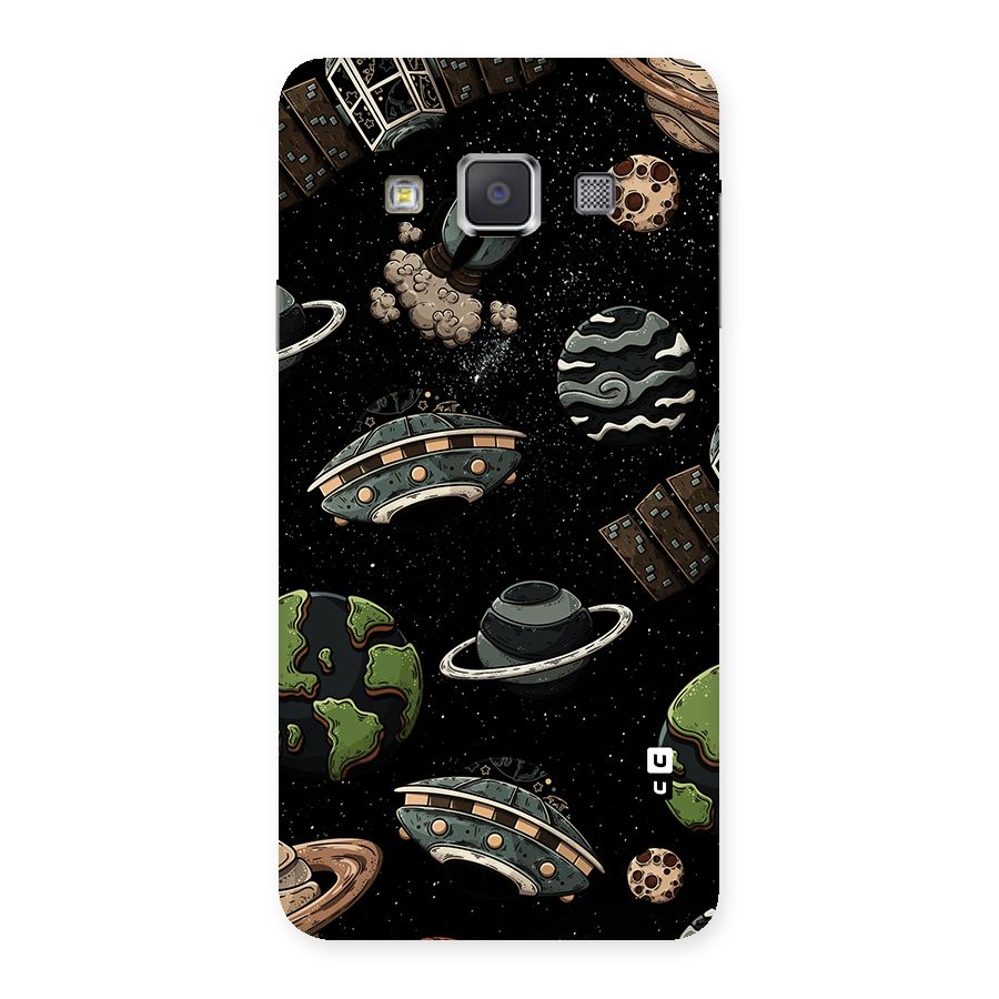 Cosmos Night Sky Anime Pattern Back Case for Galaxy A3