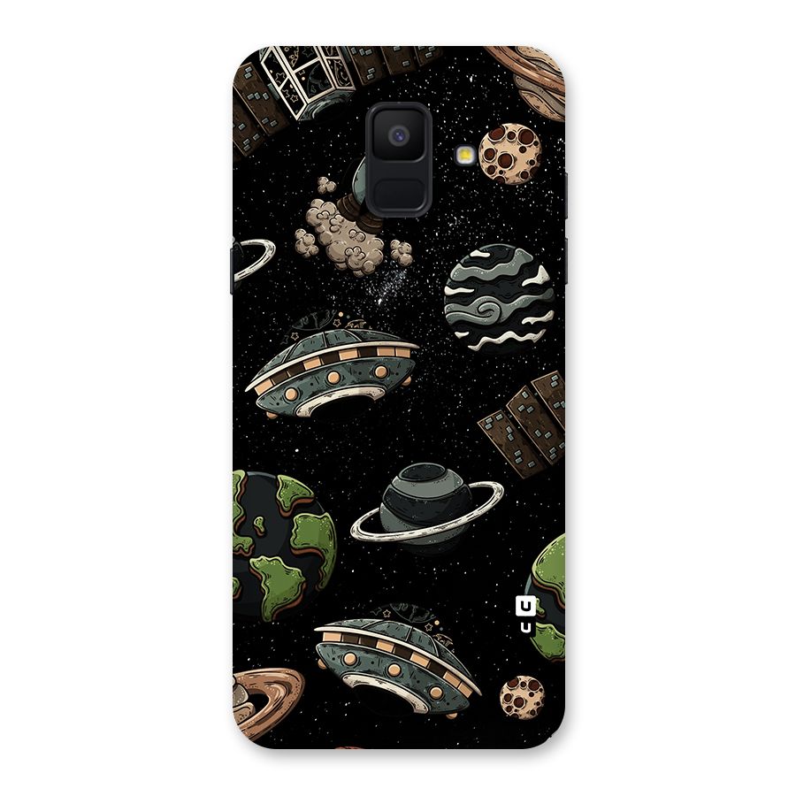 Cosmos Night Sky Anime Pattern Back Case for Galaxy A6 (2018)