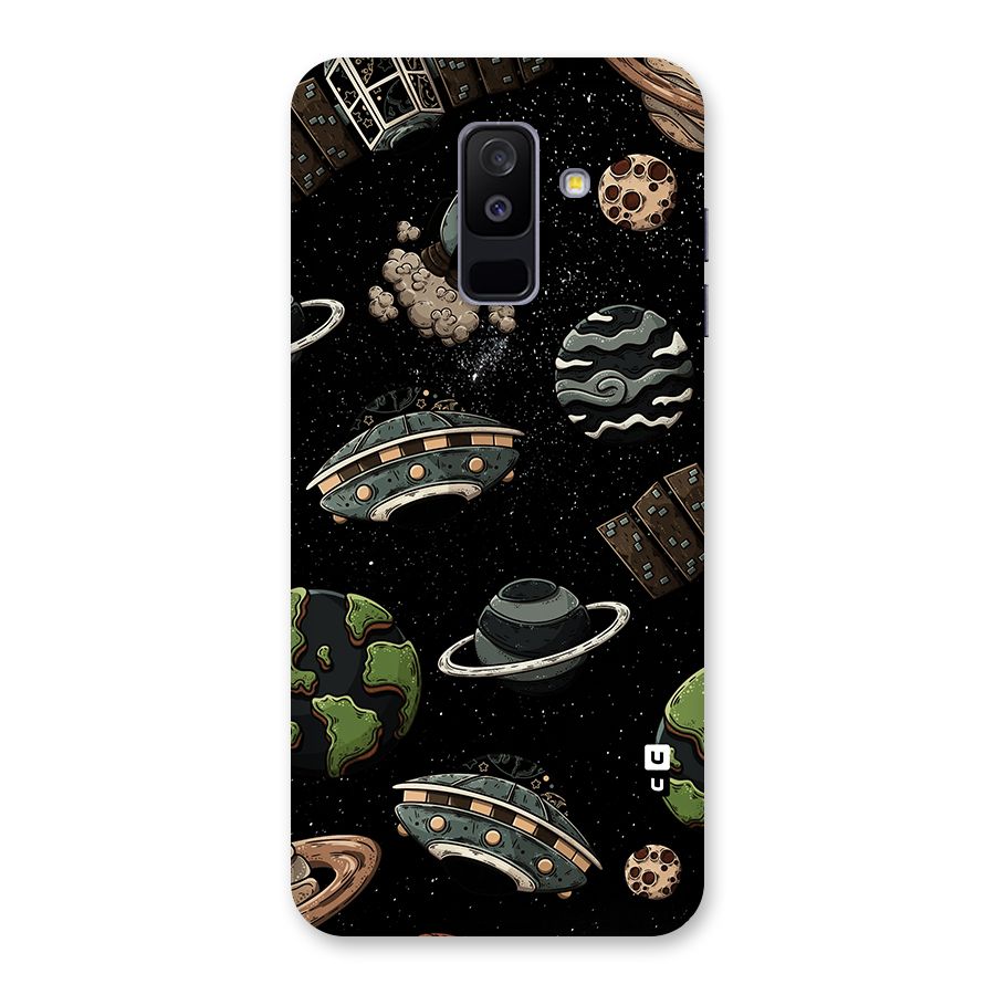 Cosmos Night Sky Anime Pattern Back Case for Galaxy A6 Plus