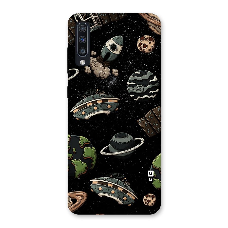 Cosmos Night Sky Anime Pattern Back Case for Galaxy A70