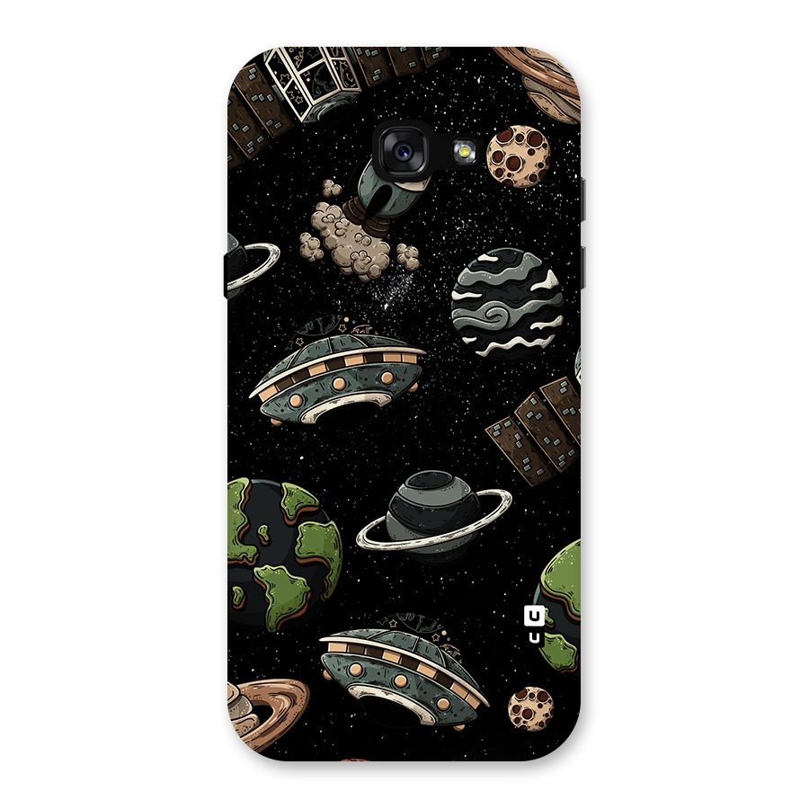 Cosmos Night Sky Anime Pattern Back Case for Galaxy A7 (2017)