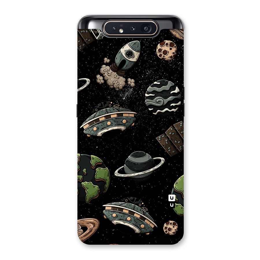 Cosmos Night Sky Anime Pattern Back Case for Galaxy A80
