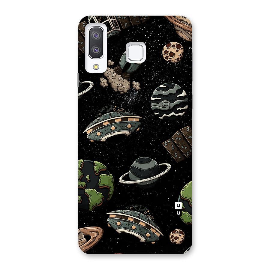 Cosmos Night Sky Anime Pattern Back Case for Galaxy A8 Star